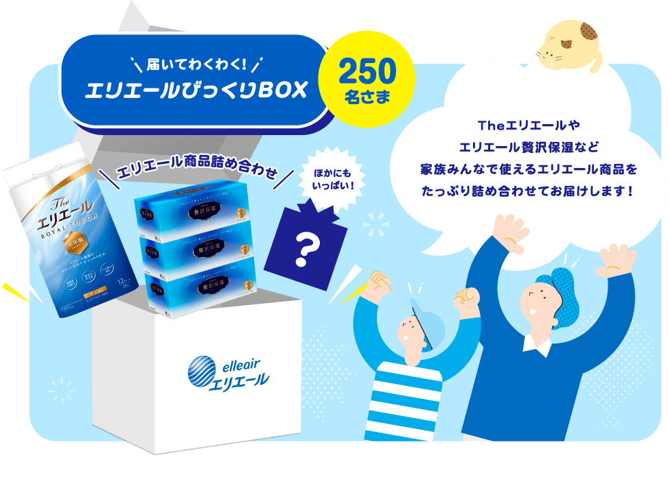 届いてわくわく！エリエールびっくりBOX