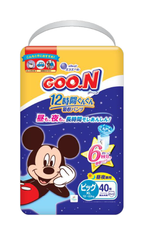 商品画像：GOON12時間ぐんぐん吸収パンツ（ビッグサイズ）