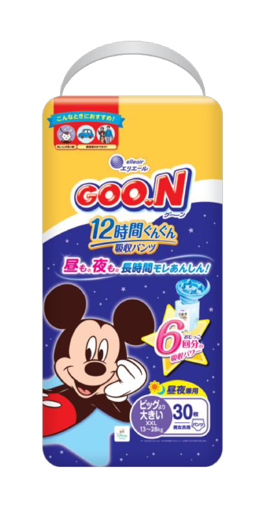 商品画像：GOON12時間ぐんぐん吸収パンツ（ビッグより大きいサイズ）