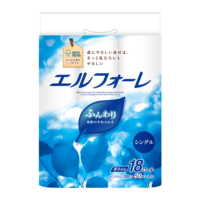 エルフォーレ トイレットティシュー シングル｜トイレットティシュー｜商品情報｜エリエール｜大王製紙